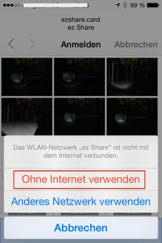 ez Share WIFI Einstellungen Schritt 03